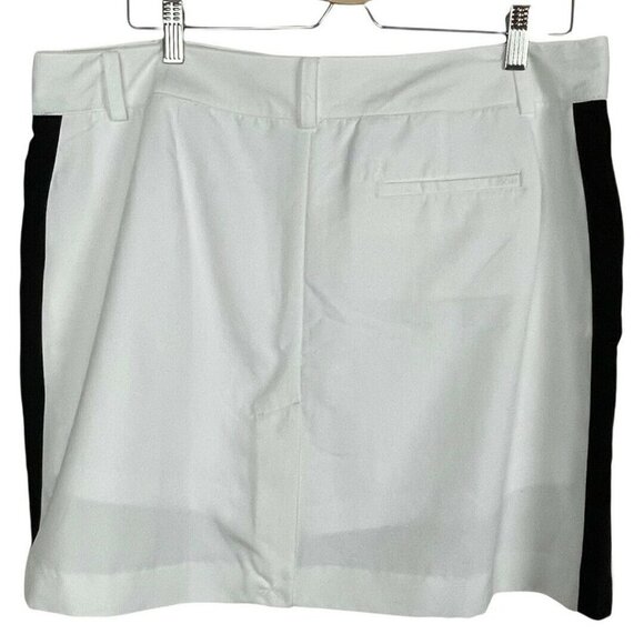 Izod Performx Stretch White Black Trim Skort Skirt Size 14 - Picture 5 of 11